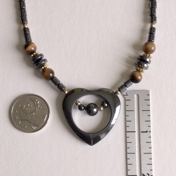 Hematite/Tiger Eye 🖤 Necklace - Picture 4 of 4